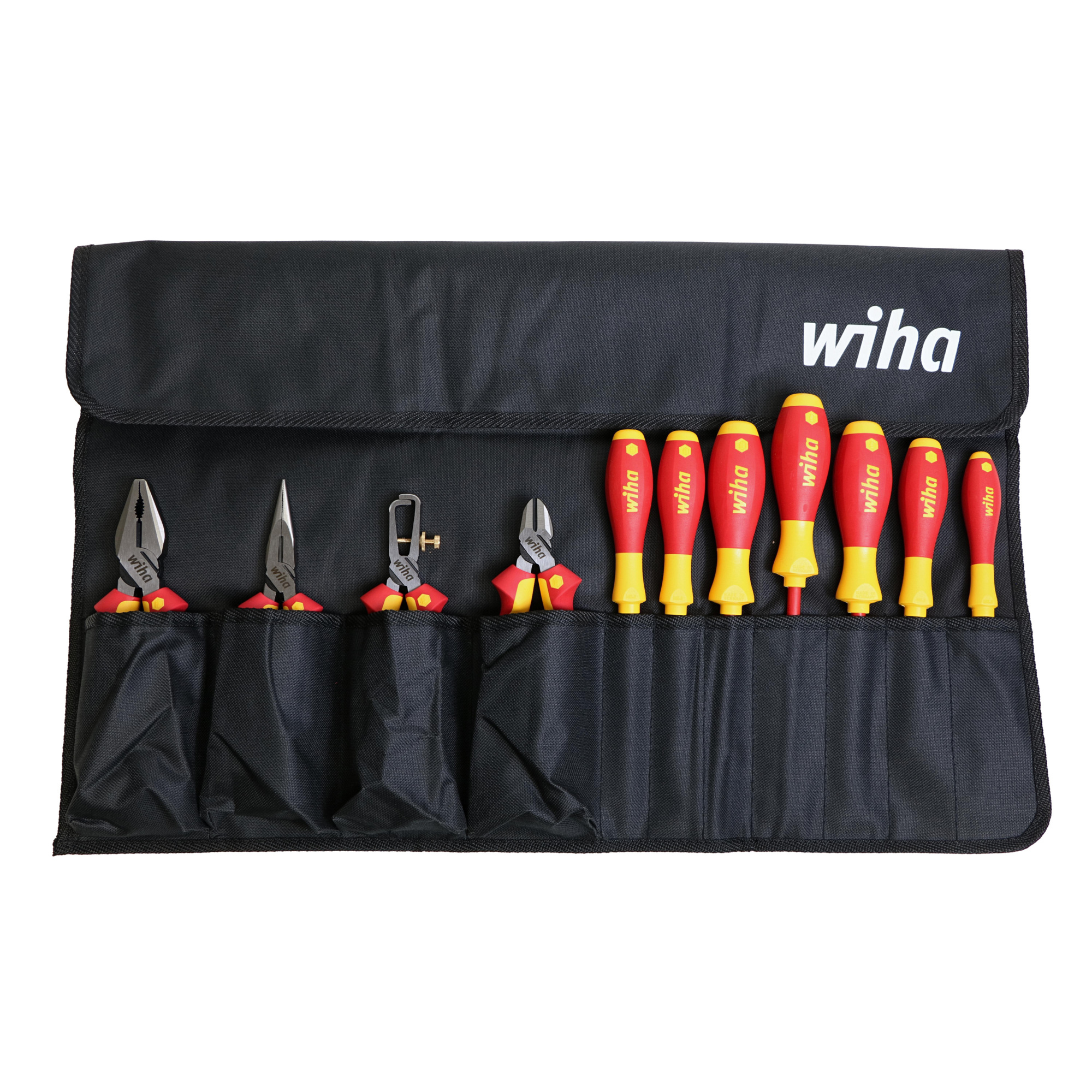 Wiha Tools 11 Piece Insulated Industrial Pliers and Screwdriver Set, Model #32986